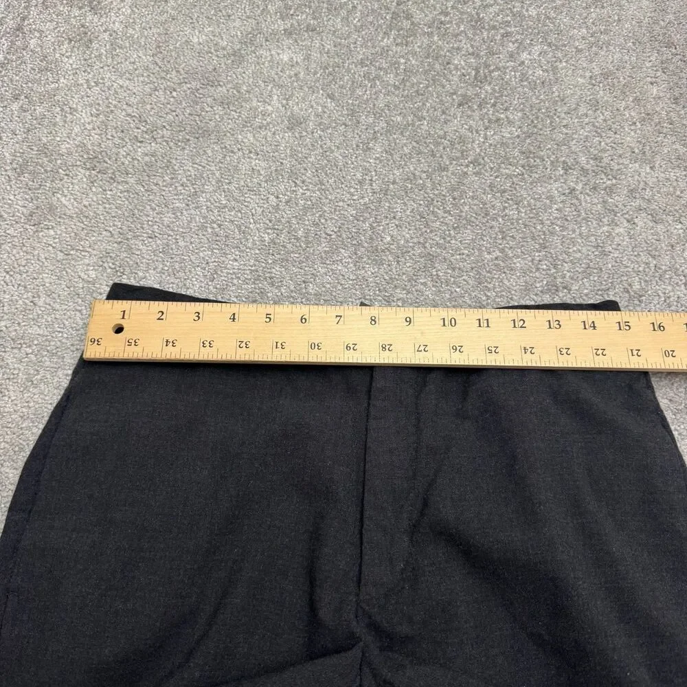 Banana Republic Wool Blend Dress Pants Mens 31x34 Dark Gray Straight Leg Career